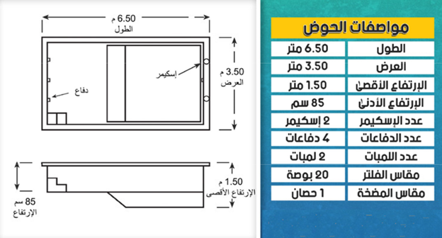 Swimming Pool M04 3.5mX7m