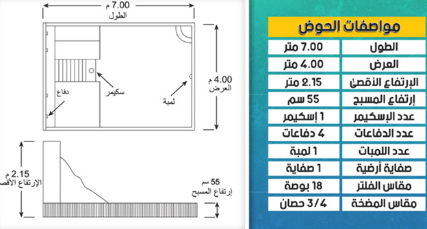 Swimming Pool M04 3.5mX7m