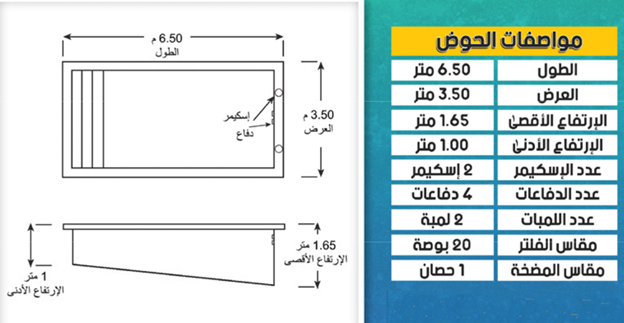 Swimming Pool M04 3.5mX7m