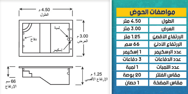Swimming Pool M04 3.5mX7m