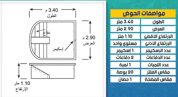 Swimming Pool M04 3.5mX7m