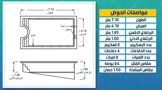Swimming Pool M04 3.5mX7m