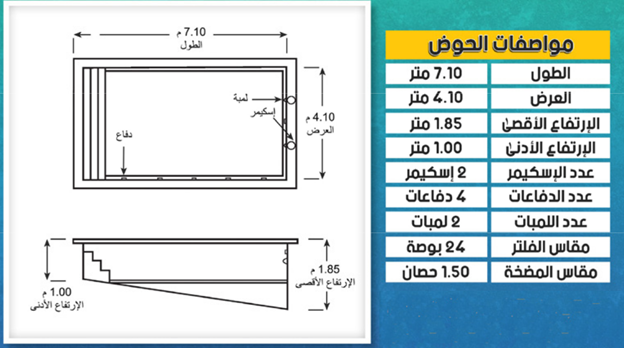 Swimming Pool M04 3.5mX7m